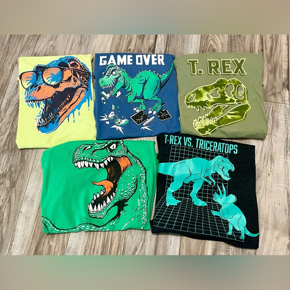 Children's Place Dinosaur Graphic T-Shirt Lot of 5 (2XL)